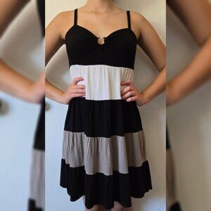 INC Colorblock Horseshoe Ring Dress Sz S